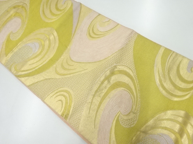 JAPANESE KIMONO / ANTIQUE FUKURO OBI / SILK / WOVEN STREAM 